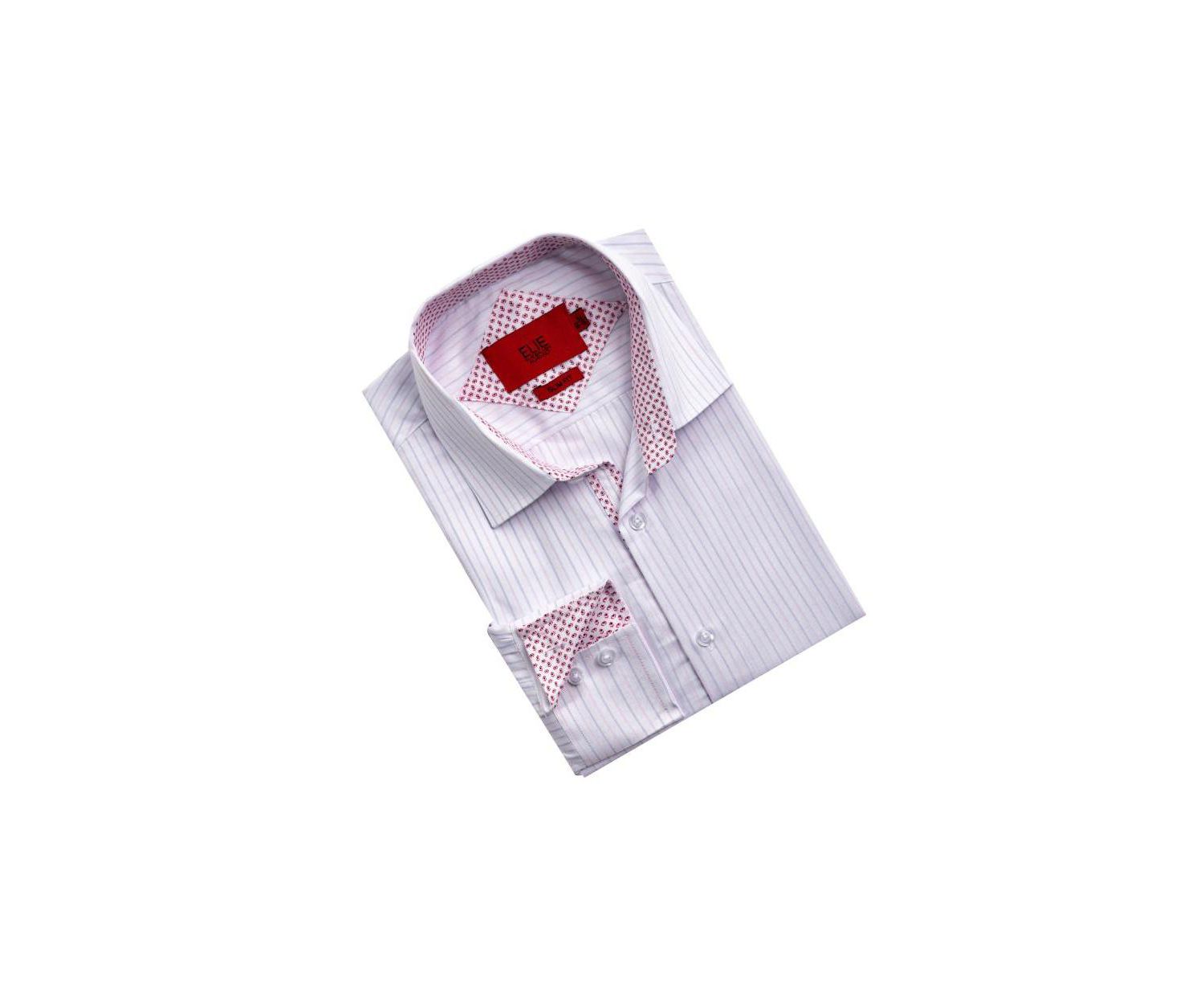 Men's Slim Fit Striped Button-Down Shirt