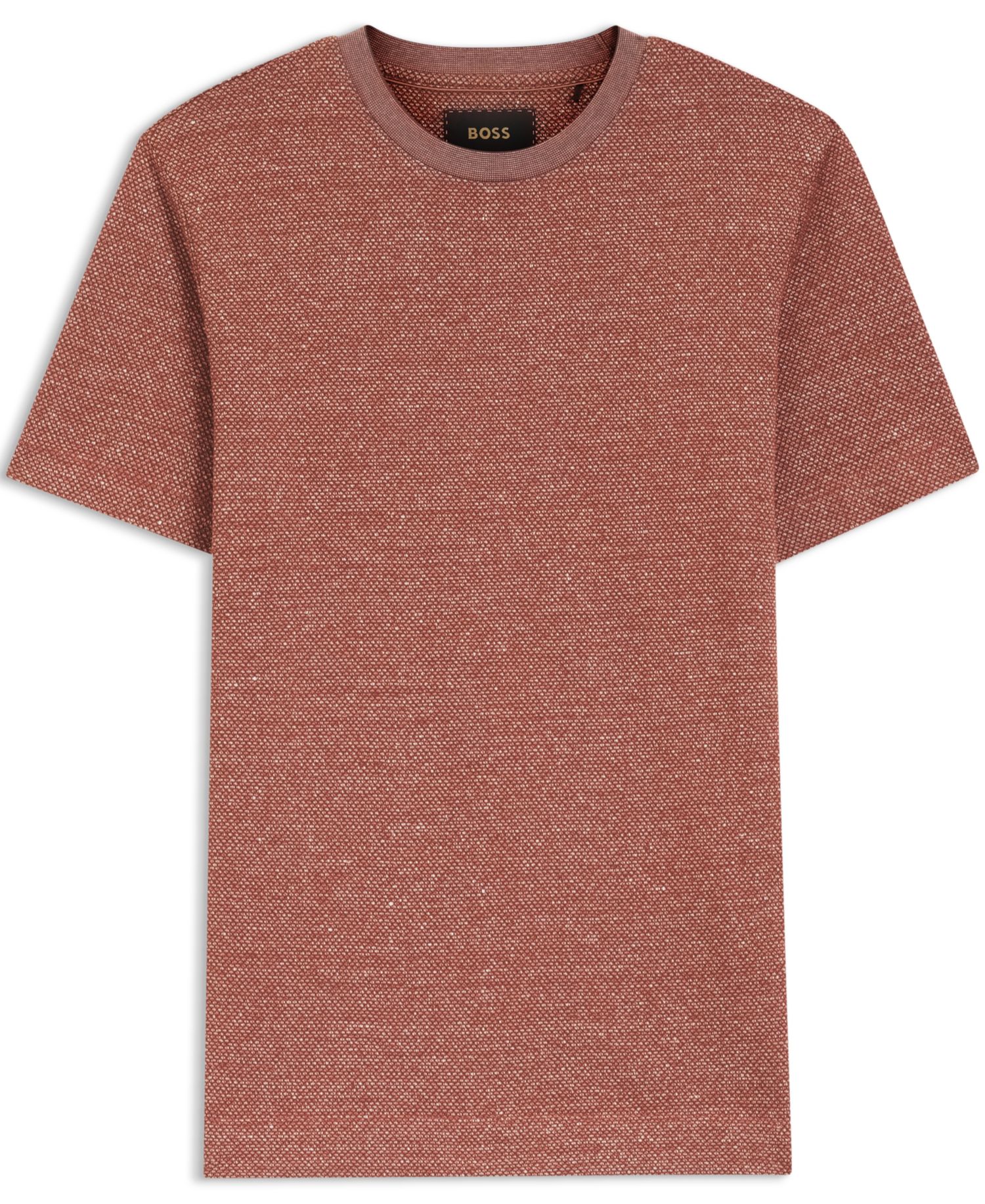 Men's Cotton, Linen Silk Moulin&eacute;-Structured T-Shirt