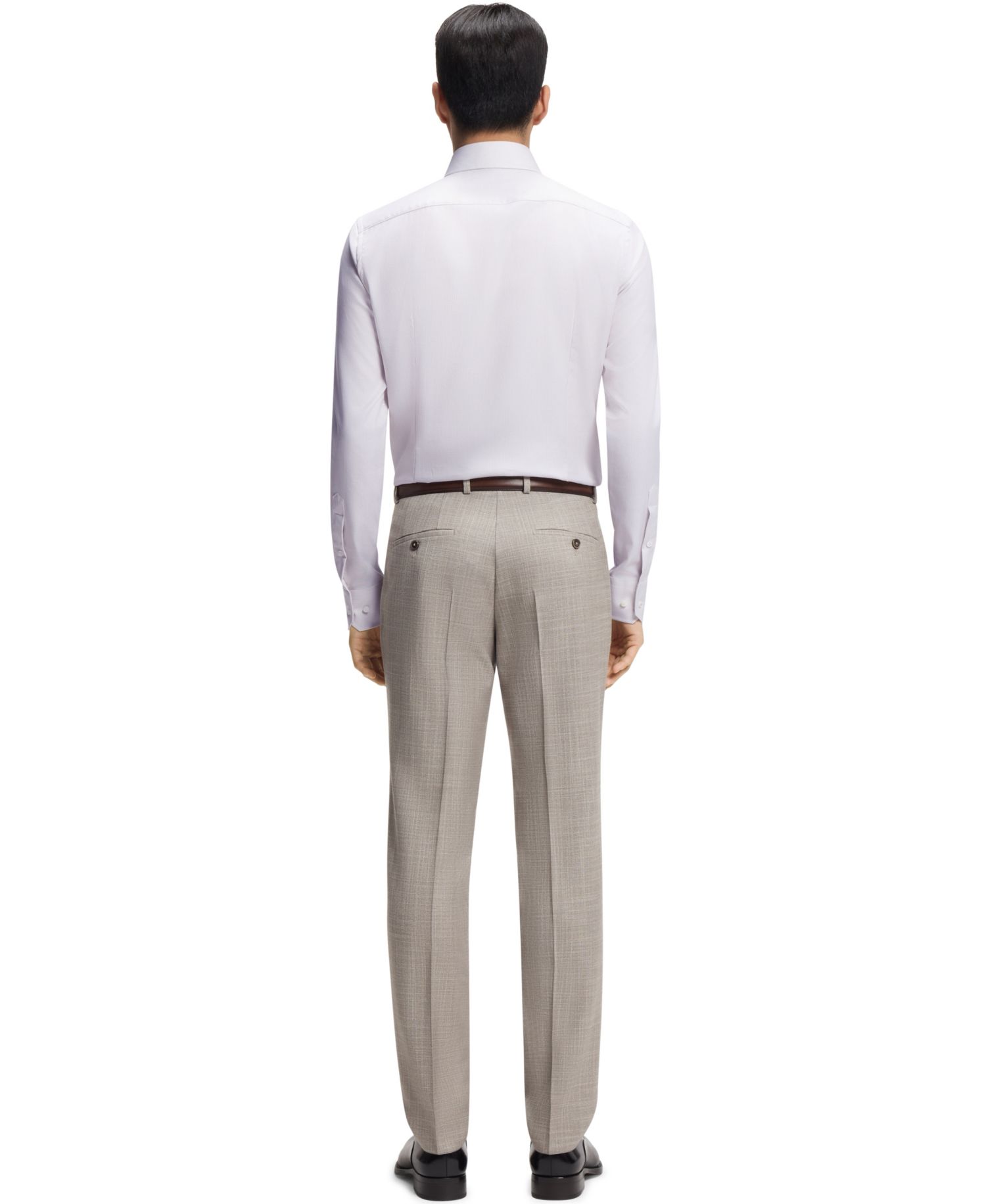 Men's Italian-Made Structured Cotton Slim-Fit Dress Shirt