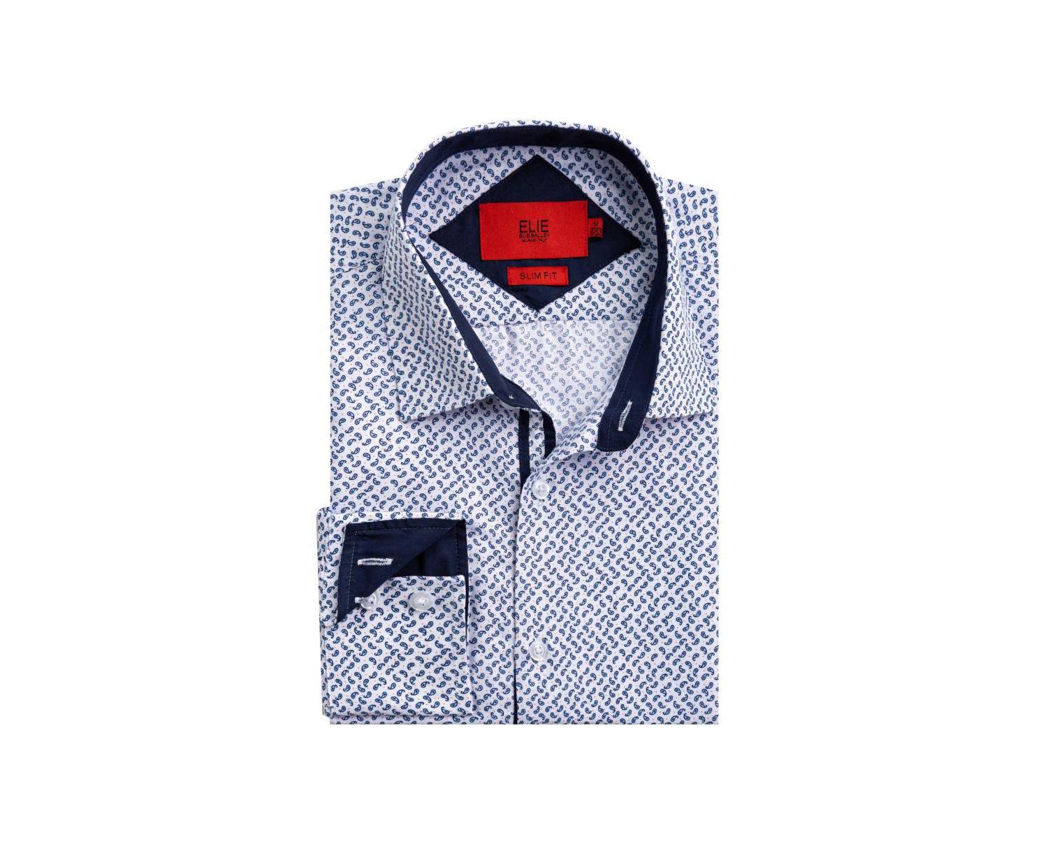 Men's Slim Fit Paisley Shirt By