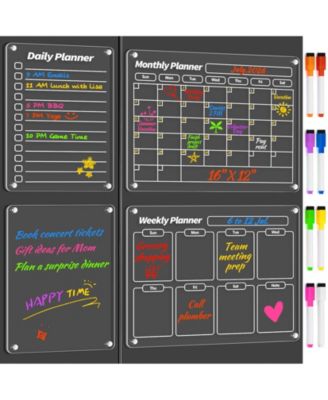 Magnetic Calendar Whiteboard Monthly Planner Fridge