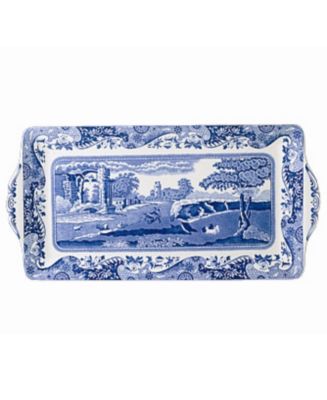 Spode Blue Italian Sandwich Tray - Macy's