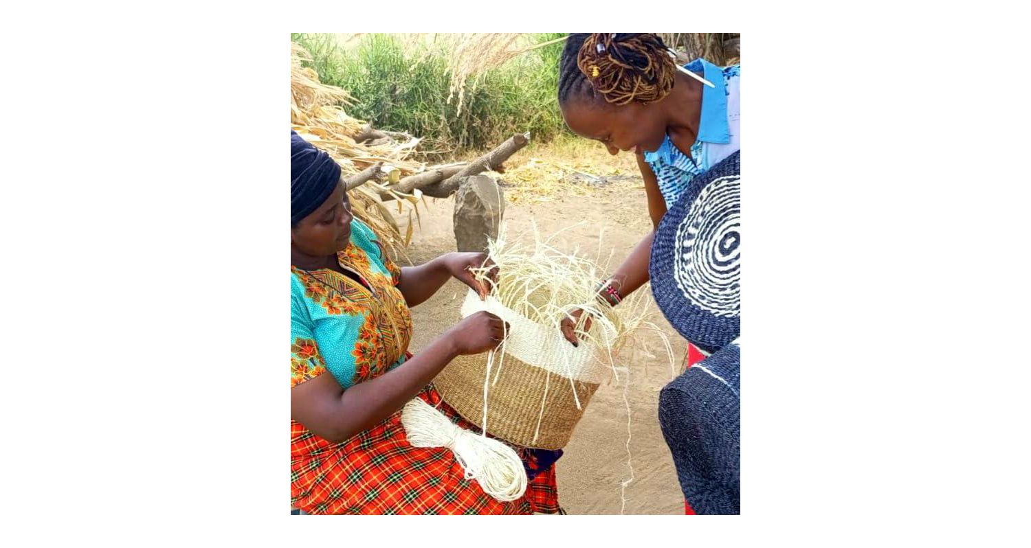 Bold and Brave Handmade Sisal Basket Tote