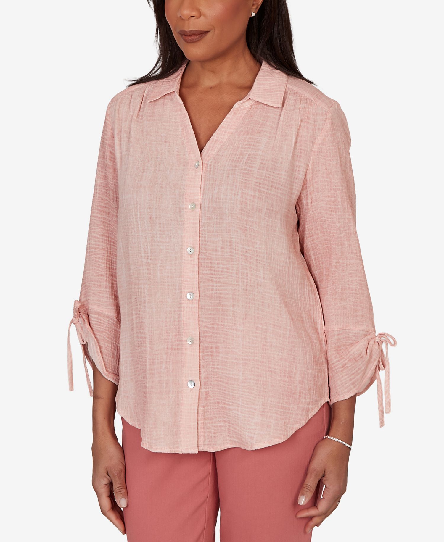 Women's Camden Market Crinkle Gauze Button-Front Top
