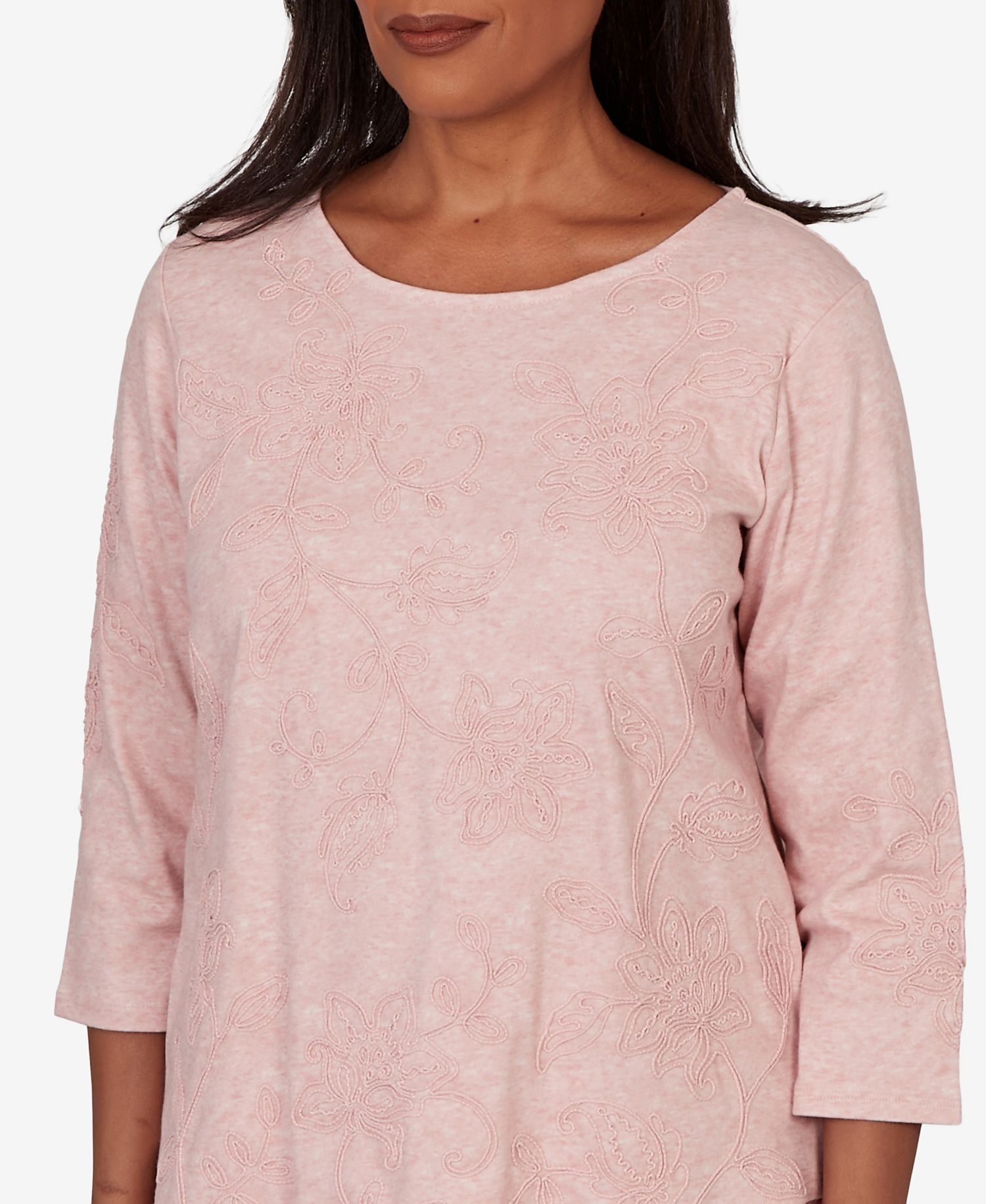 Women's Camden Market Tonal Floral Soutache Knit Top