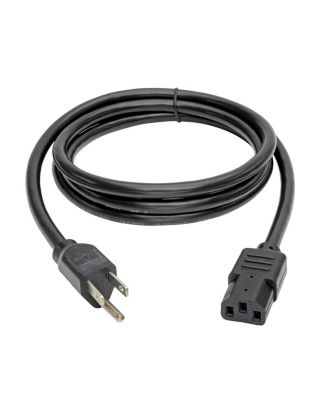 6' 14 AWG NEMA 5-15P to IEC C13 Computer Power Cord
