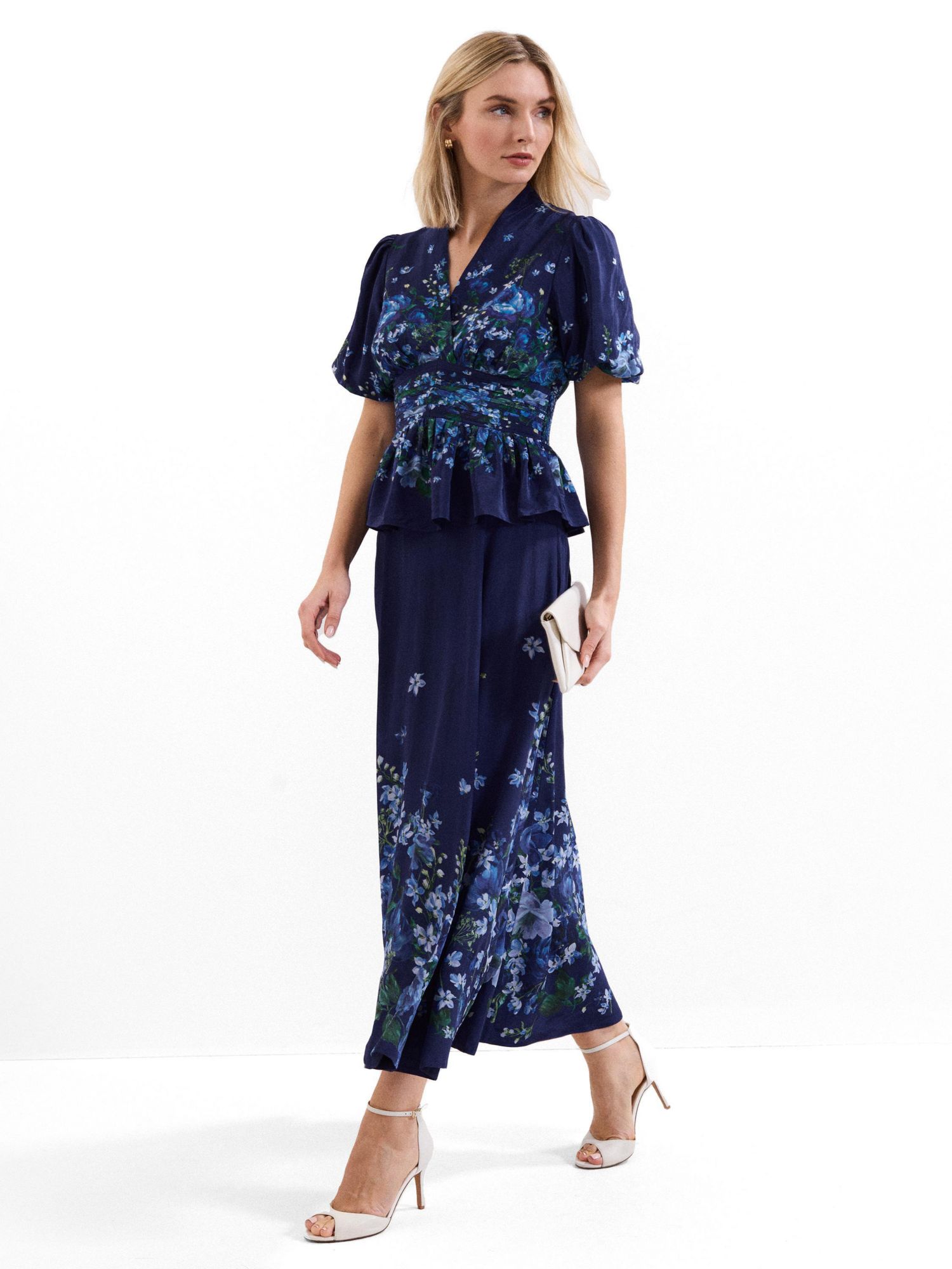 Women's Safa Puff Sleeve Floral Blouse