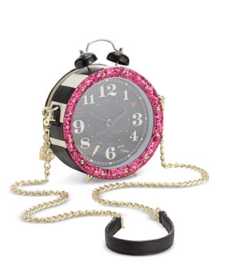 betsey johnson clock purse