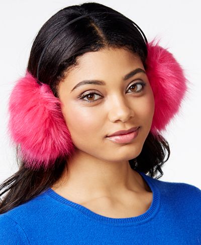 Betsey Johnson xox Trolls Faux-Fur Ear Muffs, Only at Macy's