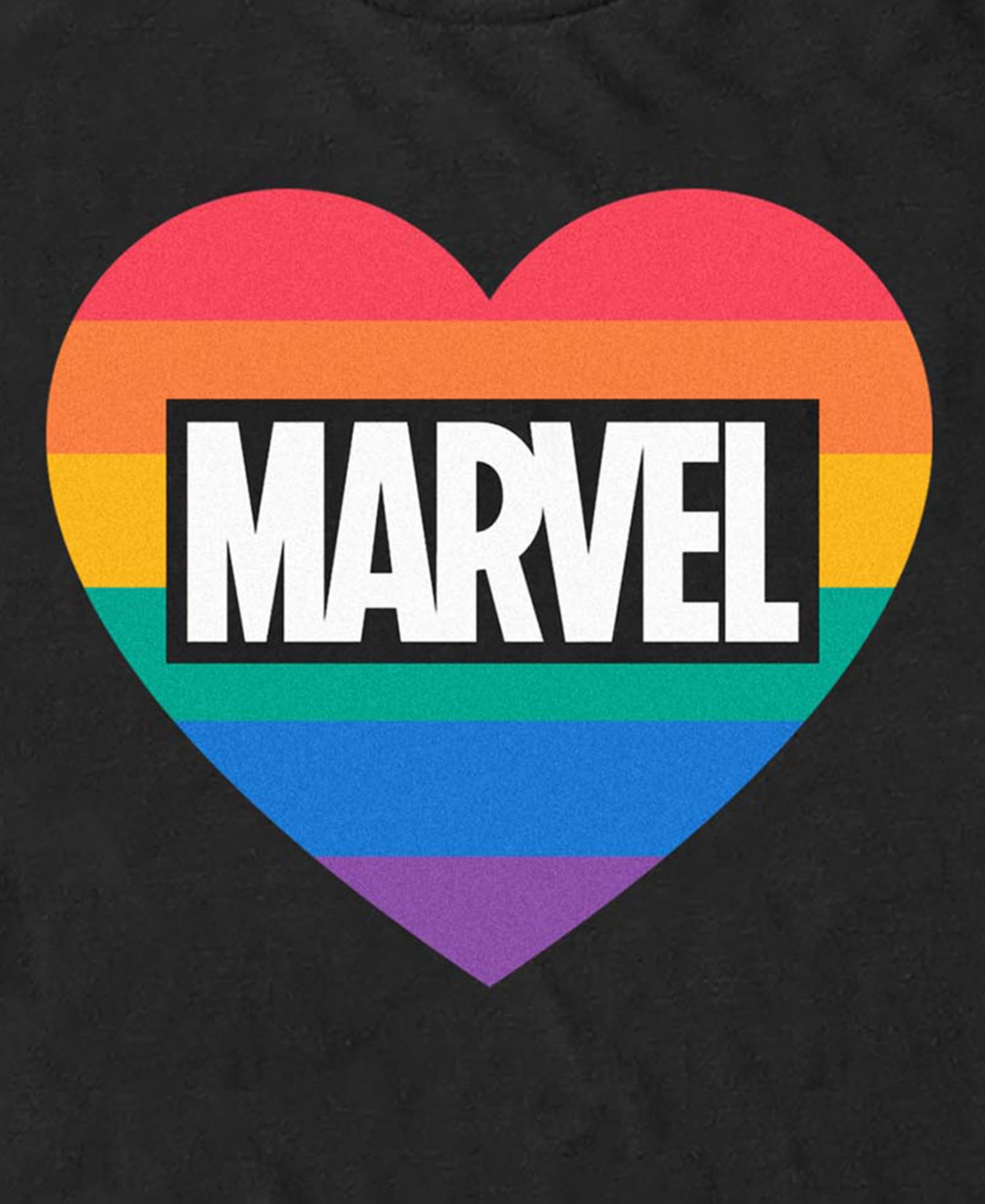Men's Marvel Pride Heart Short-Sleeve T-Shirt