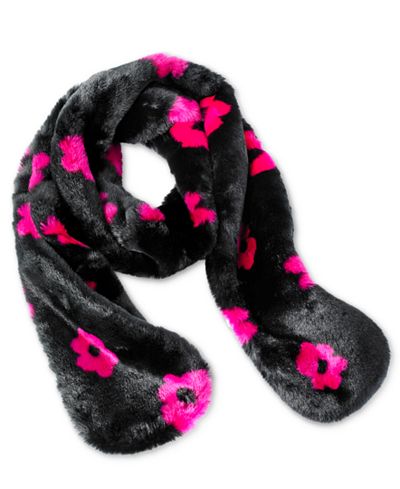 Betsey Johnson xox Trolls Floral Faux-Fur Muffler, Only at Macy's