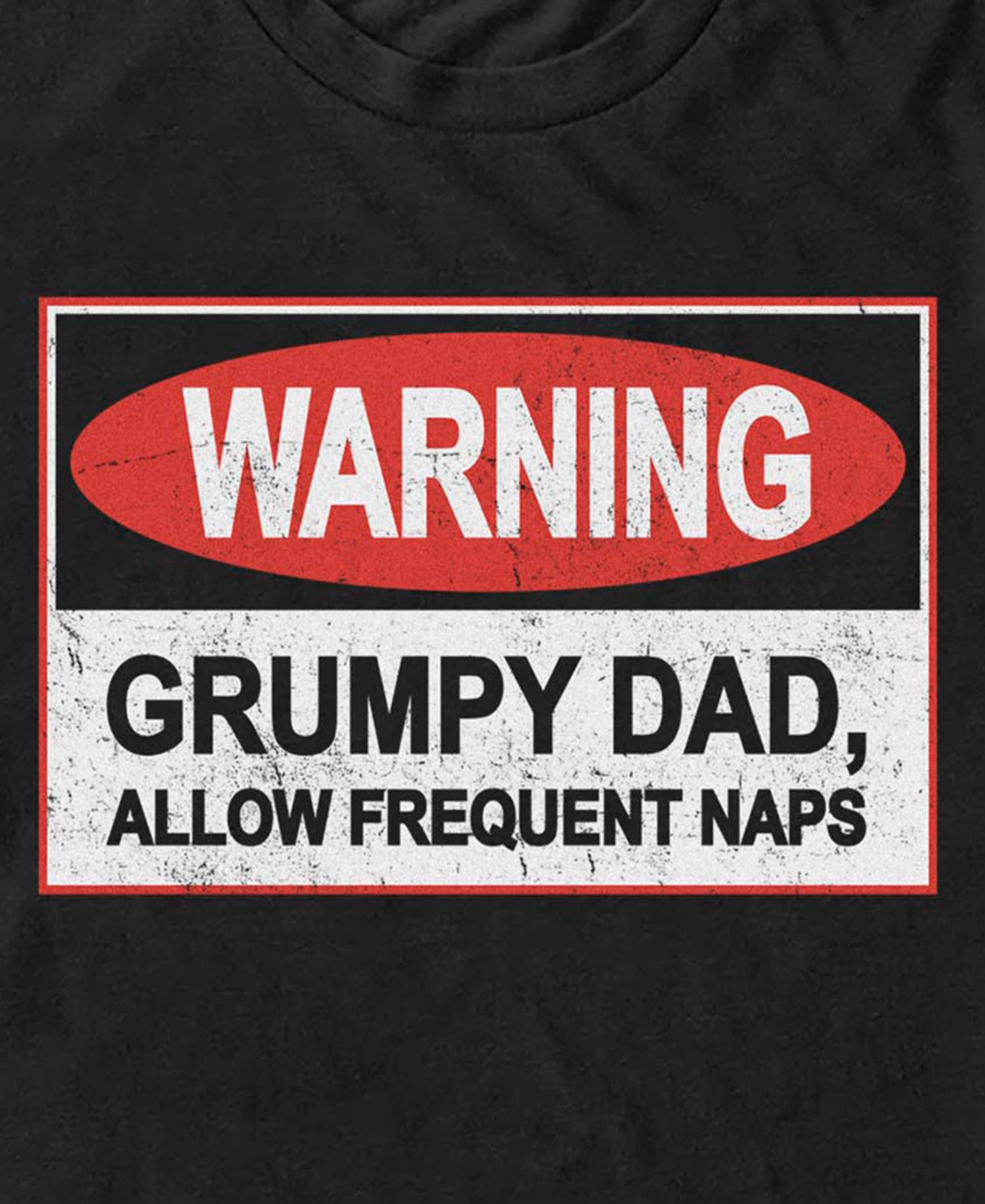 Men's Warning Grumpy Dad Short-Sleeve T-Shirt