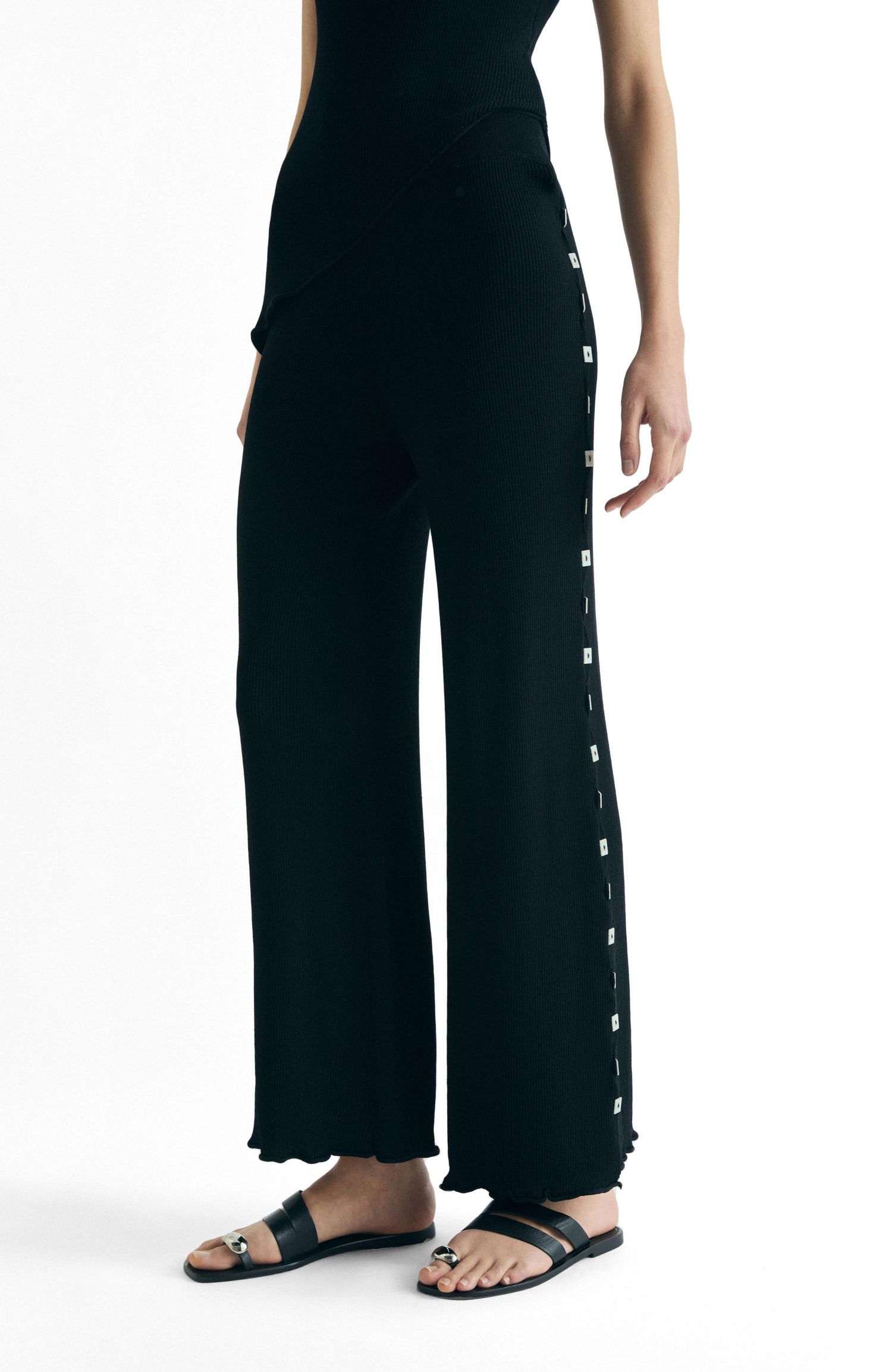 Women's Buttons Knit Pant
