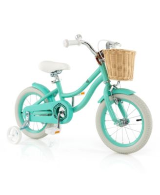 Kids Bike for Boys and Girls Aged 3-8 Years Old 14'' Children Bicycle w/ Training Wheels