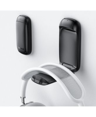 Foldable Headphone Stand, Headphone Holder Hook Mount, Adhesive Hanger Clip Under Desk