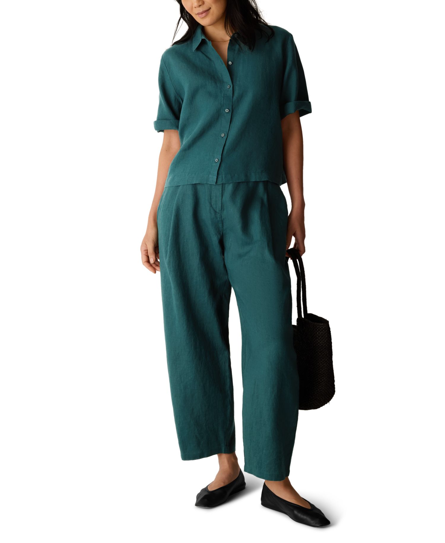 Women's Relaxed-Fit Ankle Pants