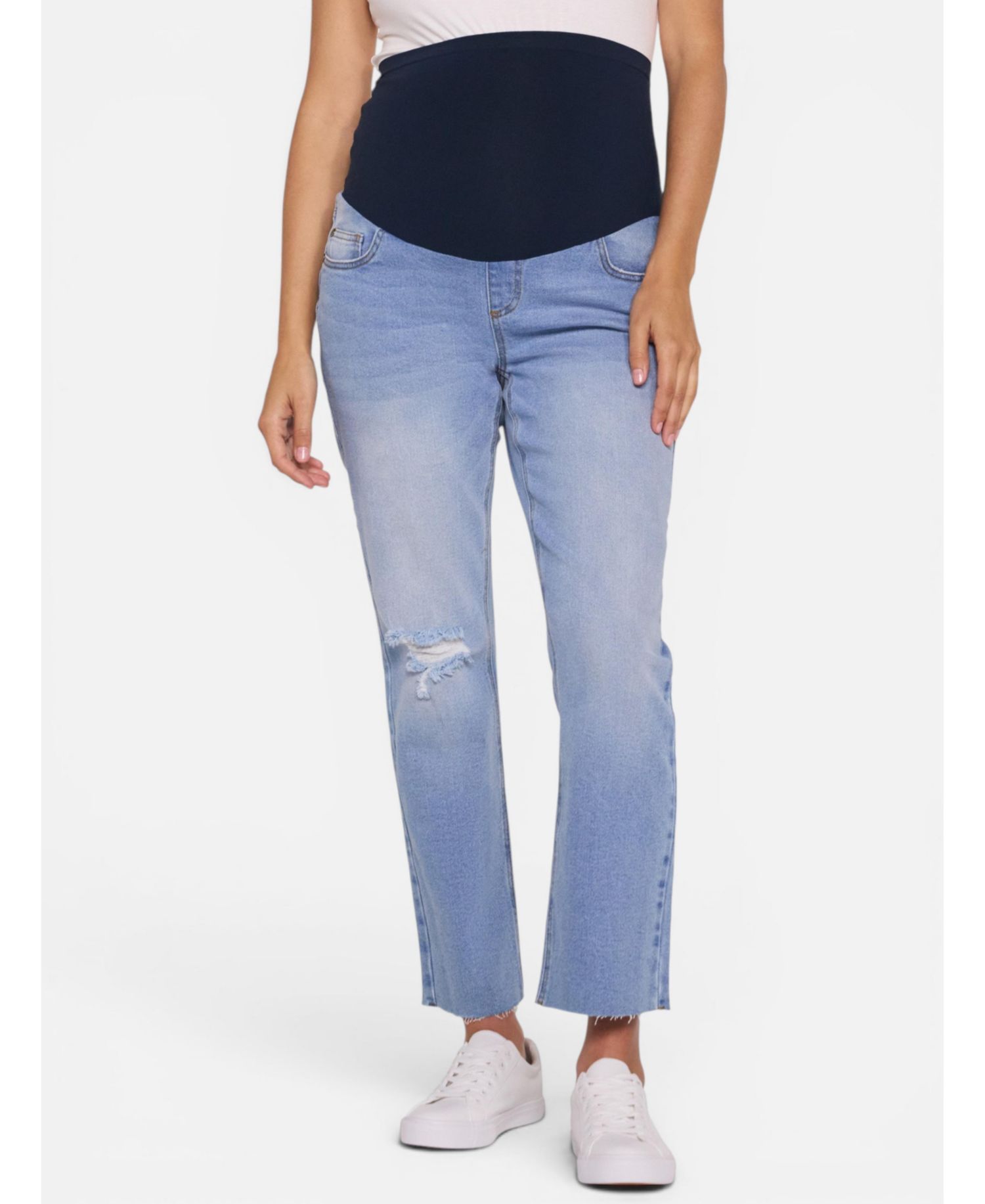 Women's Motherhood Secret Fit Over the Belly Slim Straight Leg Jeans