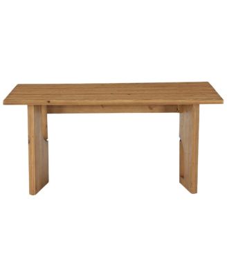 Solid Wood Conference Table, Modern Farmhouse Rectangular Meeting Table With Unique Open Legs For Conference Room, Home Office