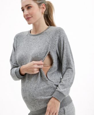 Maternity Heart On My Sleeve Nursing Sweatshirt