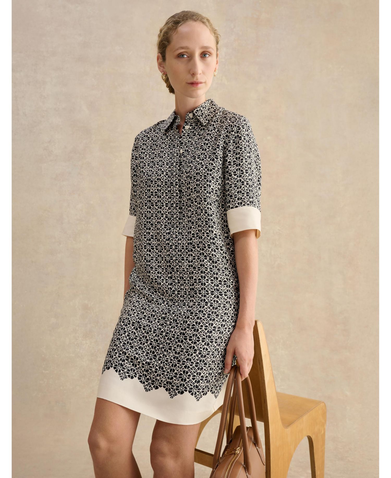 Women's Marciella 3/4 Sleeve Printed Mini Dress