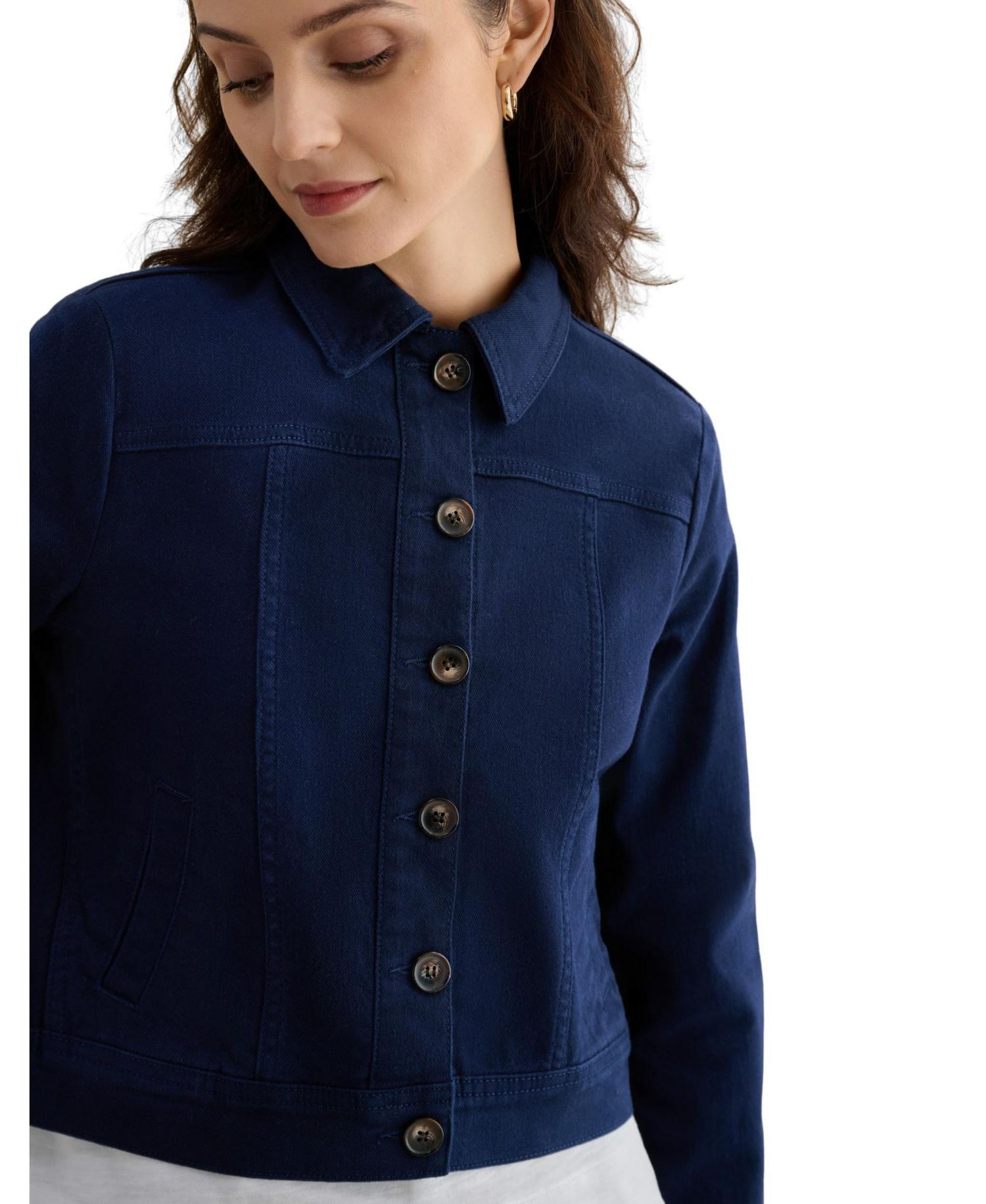 Women's Selborne Boxy Cropped Denim Jacket