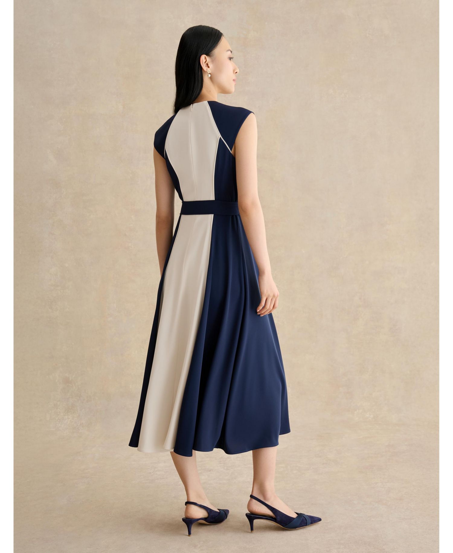 Women's Andrea Colour Block Midi Dress