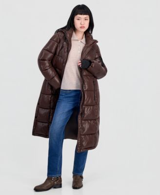 Women's Hooded Maxi Puffer Coat