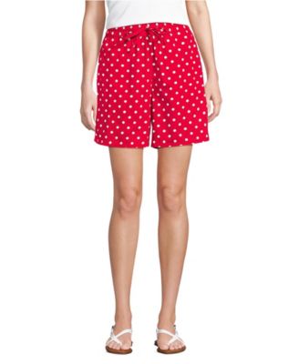 Women's Poplin High Rise Pull On 7" Shorts