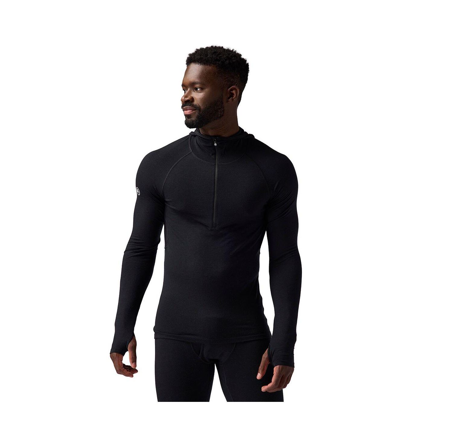 Men's Cedars RWS Merino Lt-Wt Baselayer 1/2-Zip Scuba Top Lightweight Long Underwear Tops