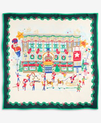 100th Thanksgiving Day Parade Silk Herald Square Printed Scarf