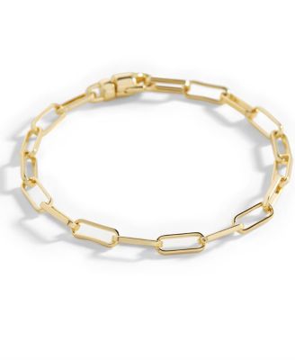 Mint Lily Open Link Paperclip Chain Bracelet - Gold tone 29$