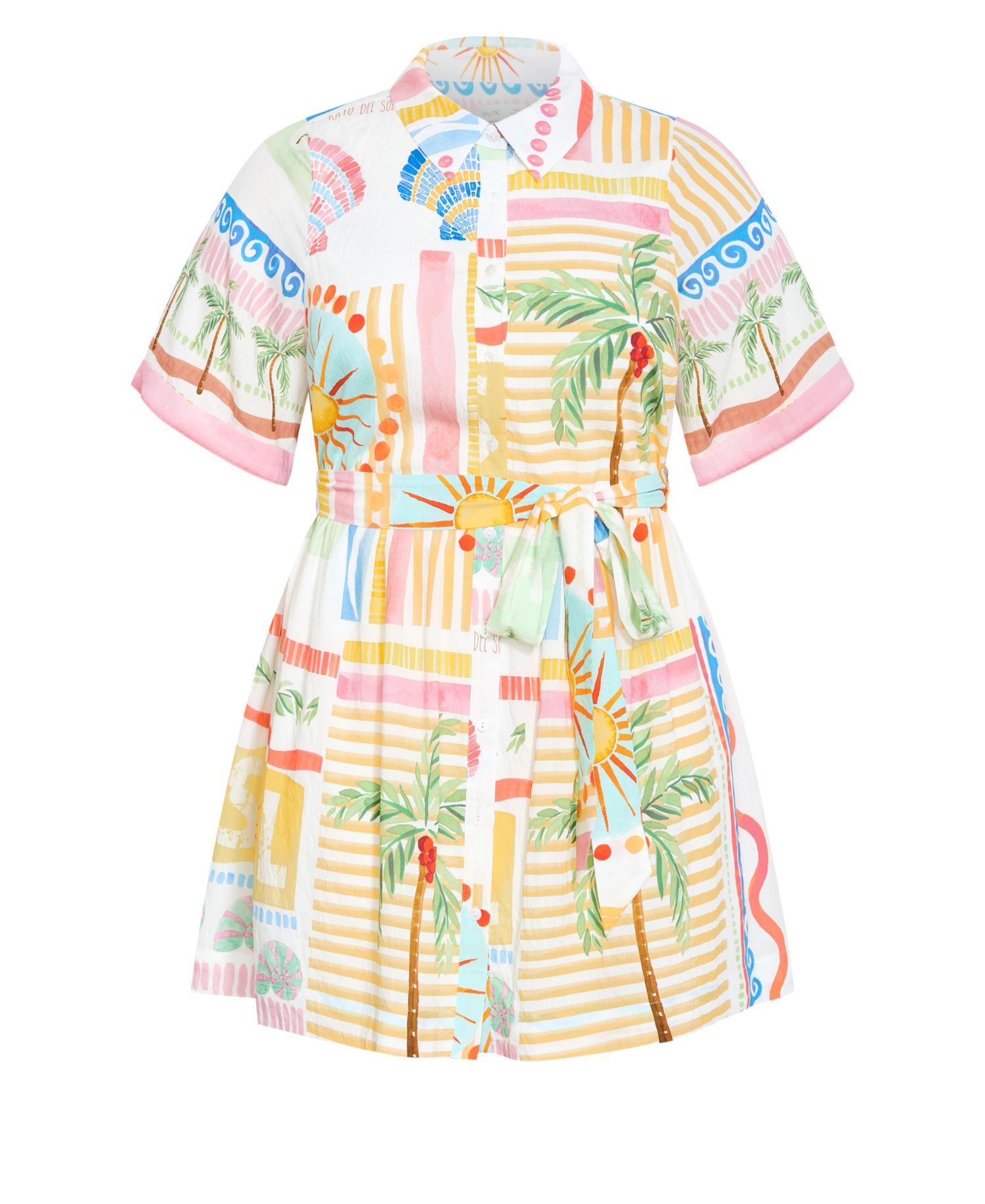 Women's Lia Sea Dream Placement Print Mini Dress
