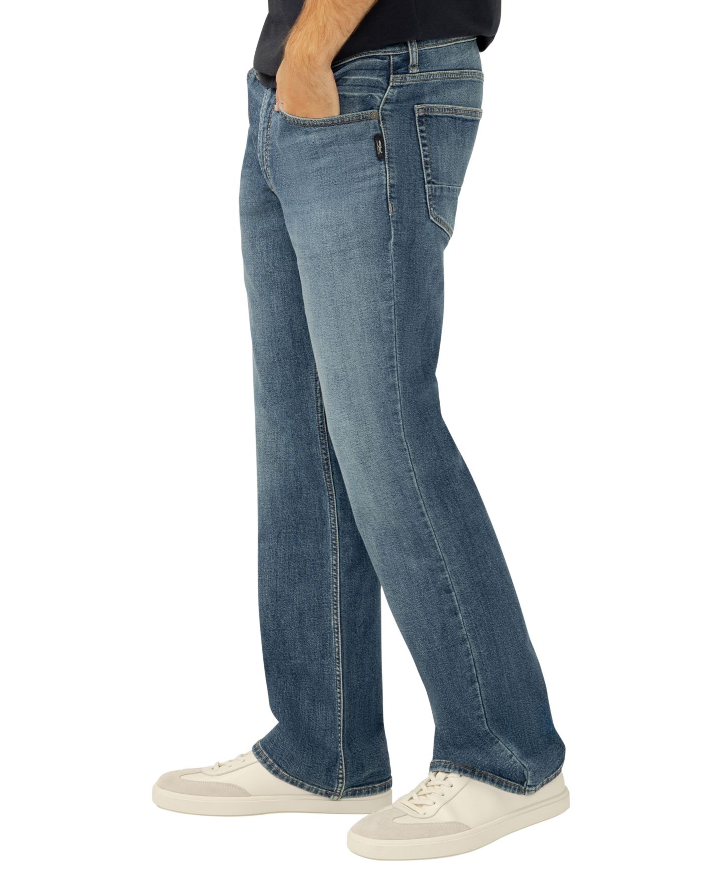 Мужские джинсы Silver Jeans Co. Zac Relaxed-Fit, цвет: Boulder — фото 2