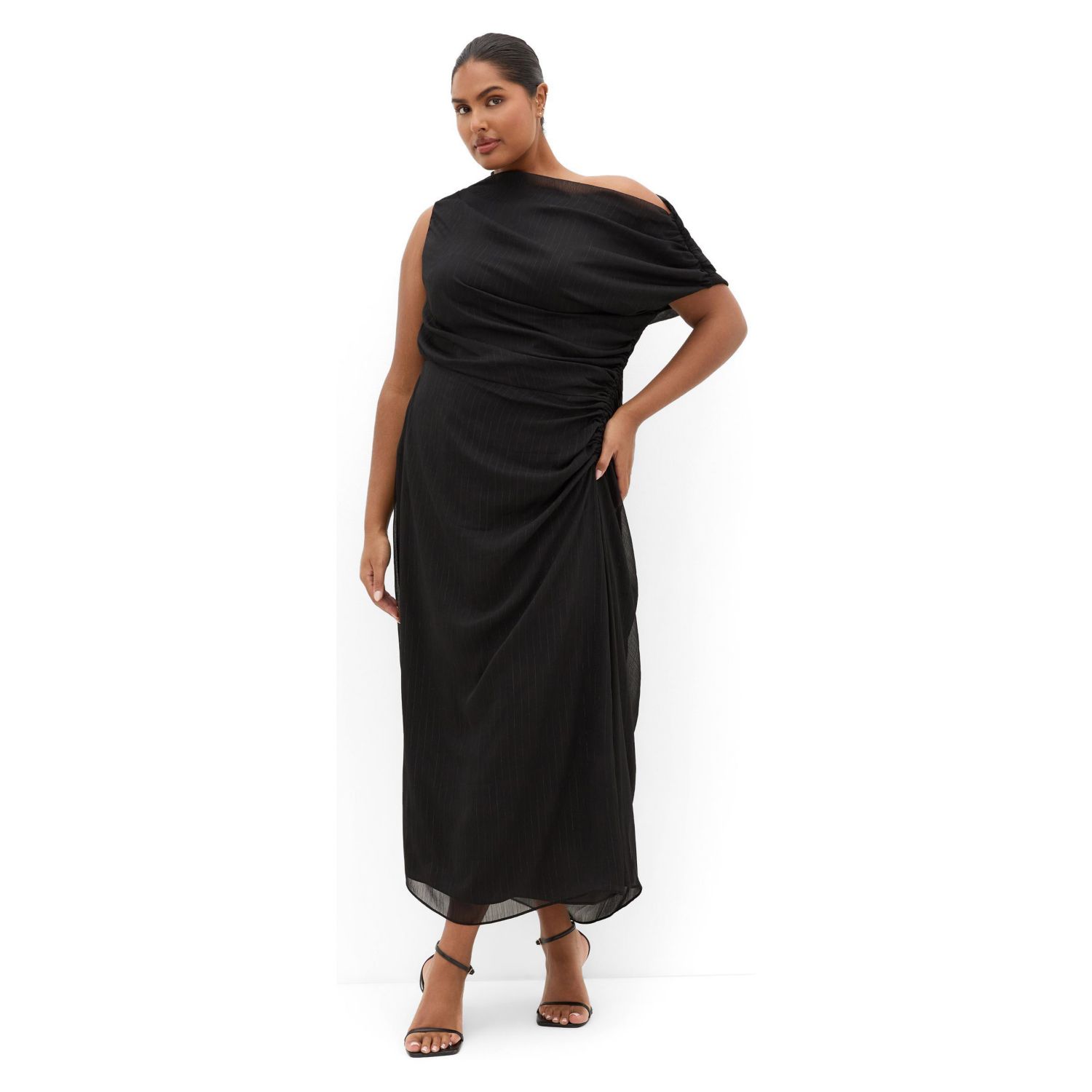 Women's Vivid Lurex Stripe Maxi Dress