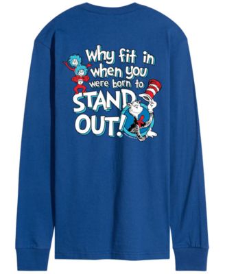 Men's Dr. Seuss Cat In The Hat Stand Out Long-Sleeve Graphic T-Shirt