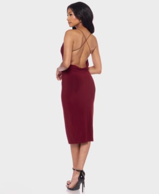 Women's Red Slip Semi-Formal Cocktail & Party Dresses