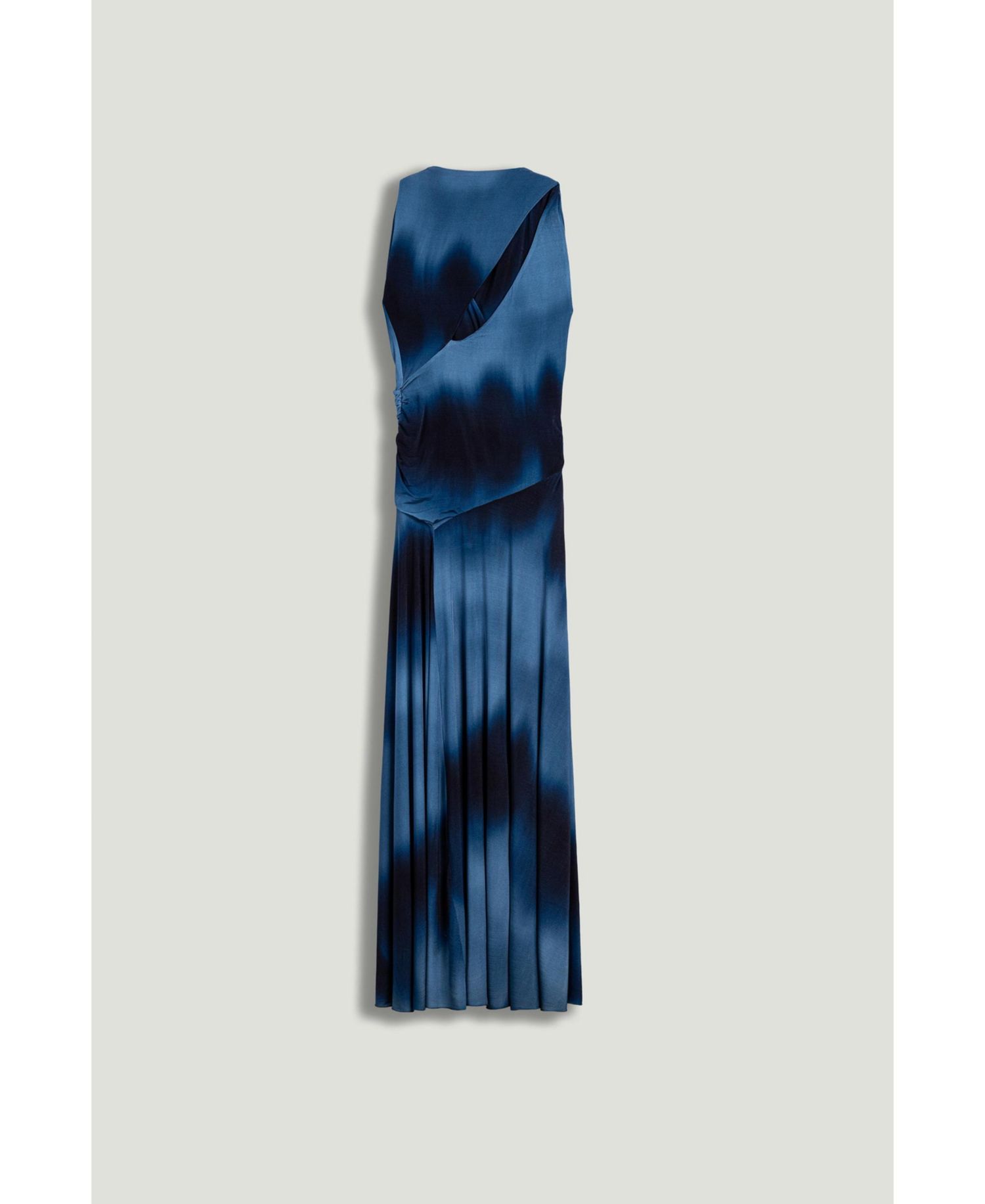 Women's Draped Asymmetric Maxi Dress