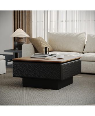 31" Lift Top Coffee Table with Hidden Storage, Mid-Century Modern