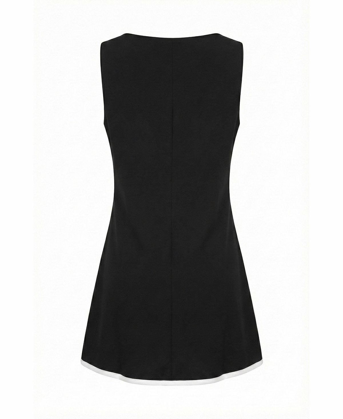 Modenaire Women's Sleeveless Contrast-Trim Tailored Dress view 7 — MAYCSS fashion products