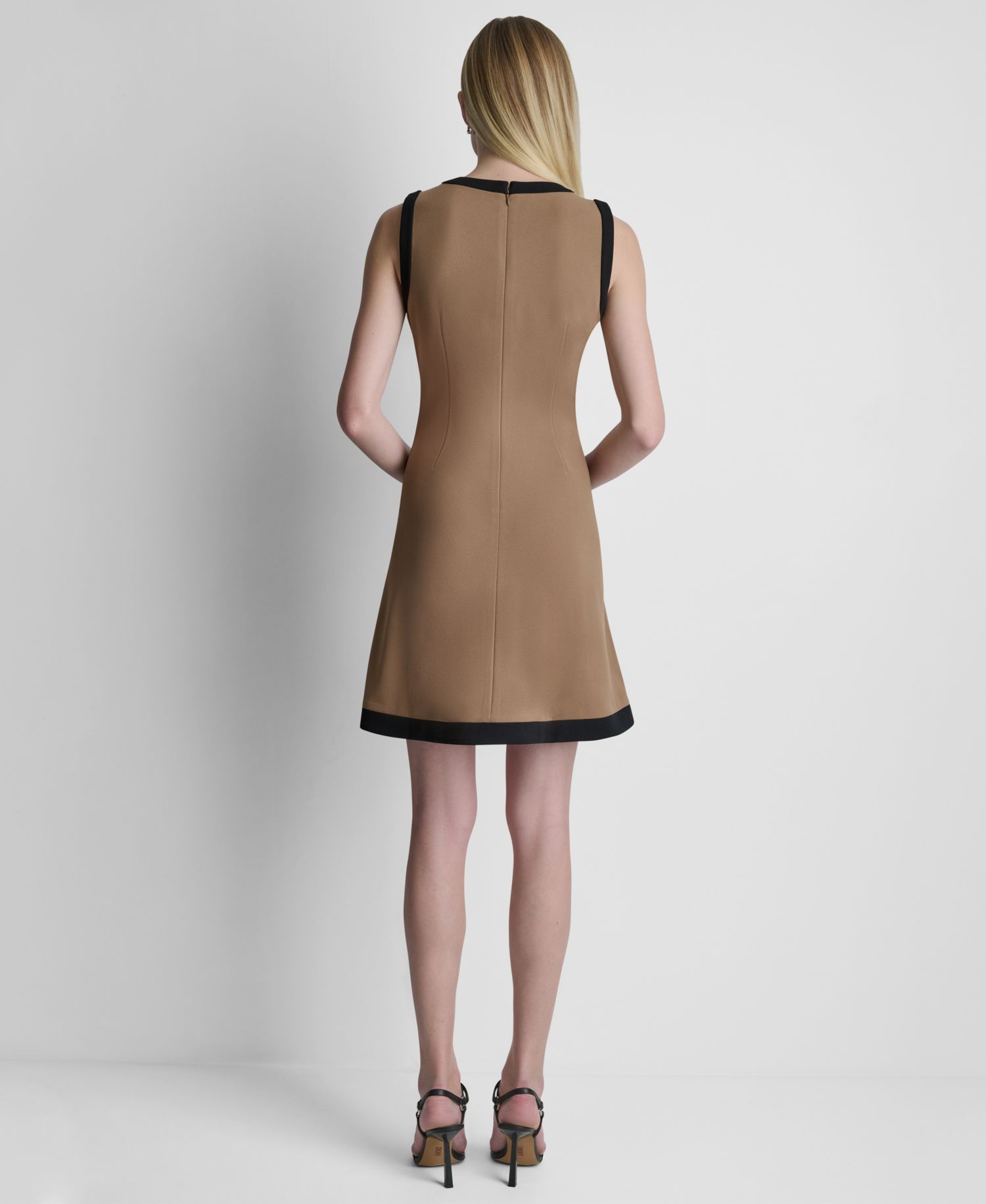 Women's Sleeveless Fit and Flare Mini Dress
