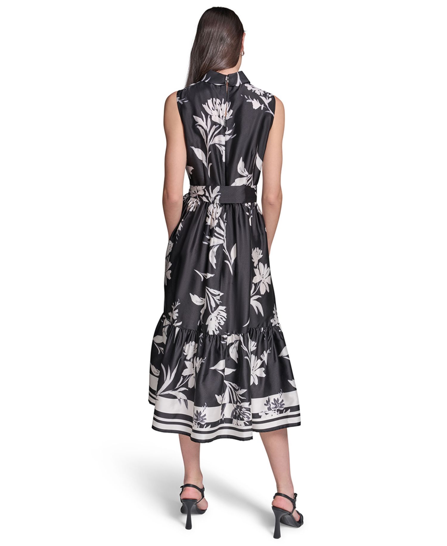 Women's Belted Midi Dress