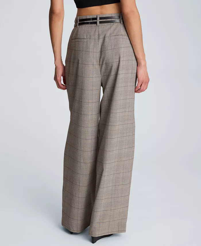 Women's Wide-Leg Double Belt Pants - thumbnail 5