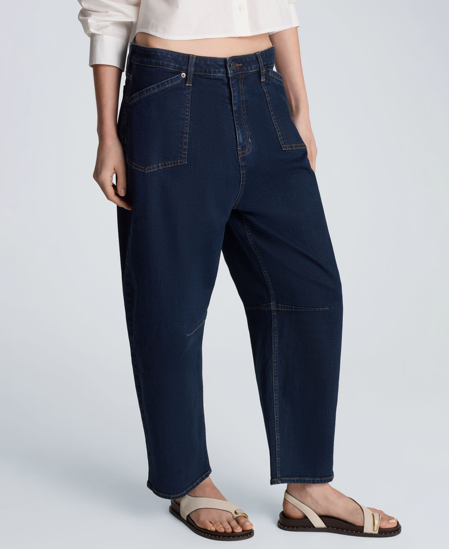 Women's High-Rise Barrel Leg Jeans