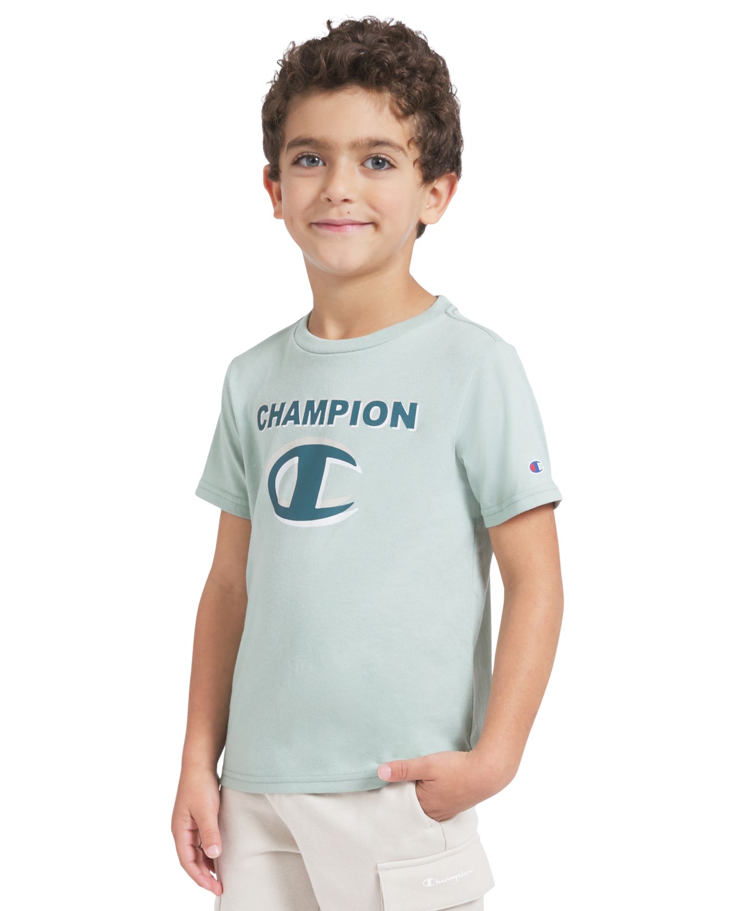 Boys' 4-7 Crewneck T-Shirt and Cargo Shorts, 2-Piece Set