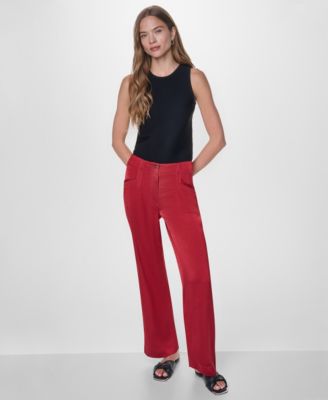 DKNY Women's Red Pants | Macy's