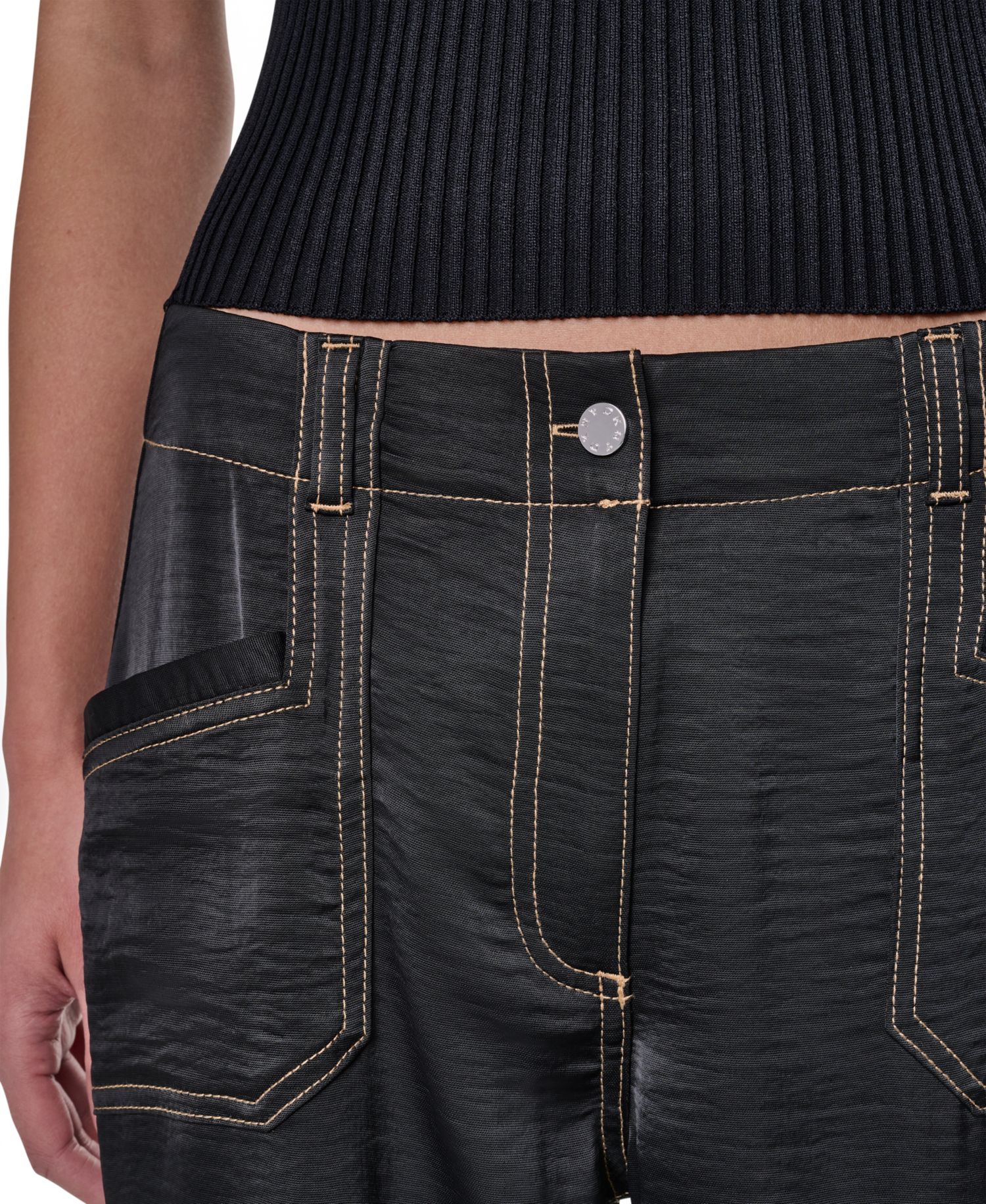 Women's Straight-Leg Top Stitch Pants