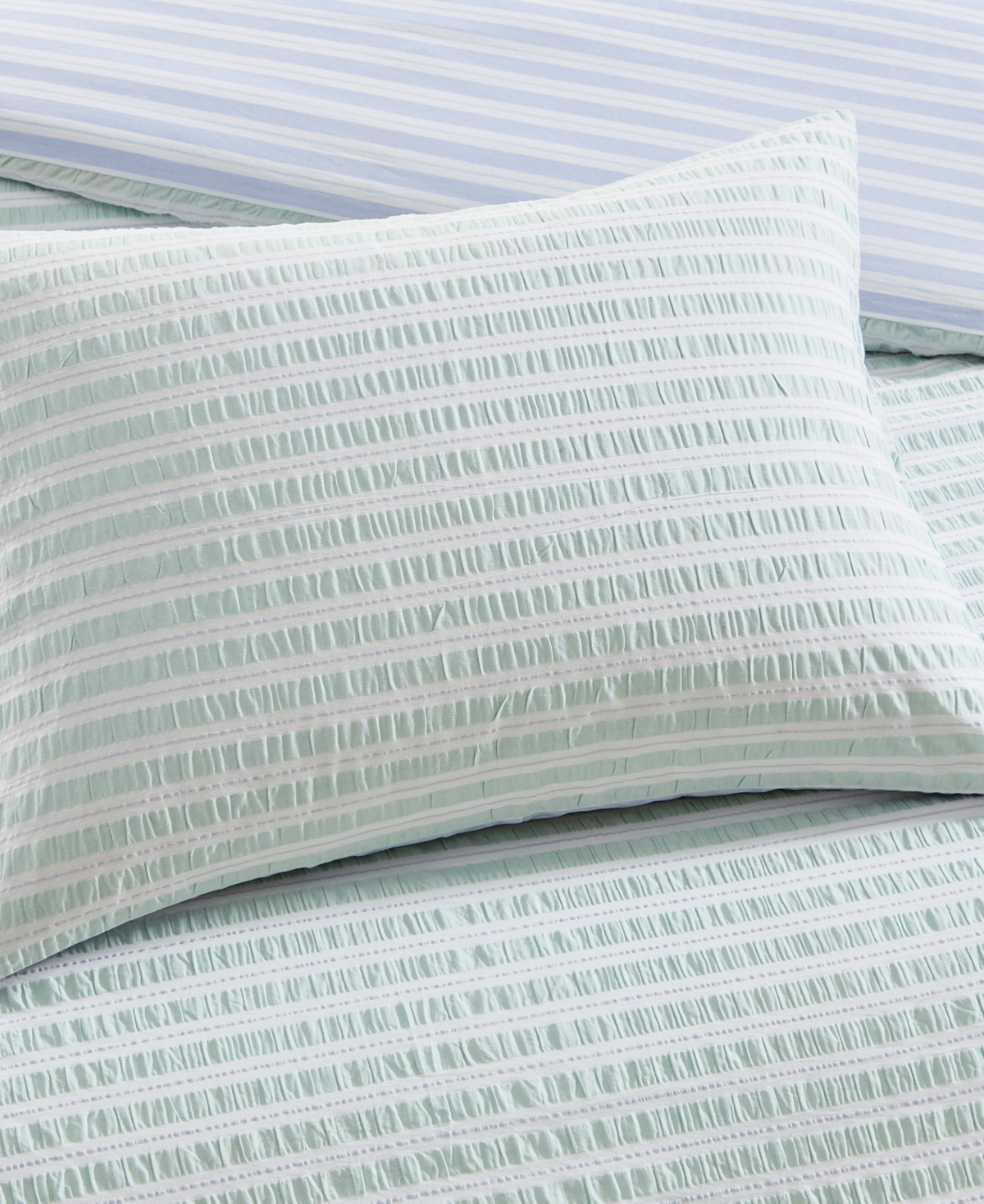 Peri Home Seersucker Stripe 3-Piece Duvet Cover Set