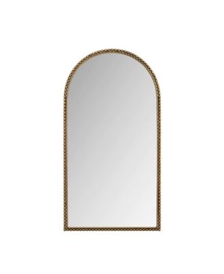 Retro Iron Arch Full Length Mirror Freestanding Floor Mirror with Support Feet Vintage Decorative Wall Mirror for  Home Decor