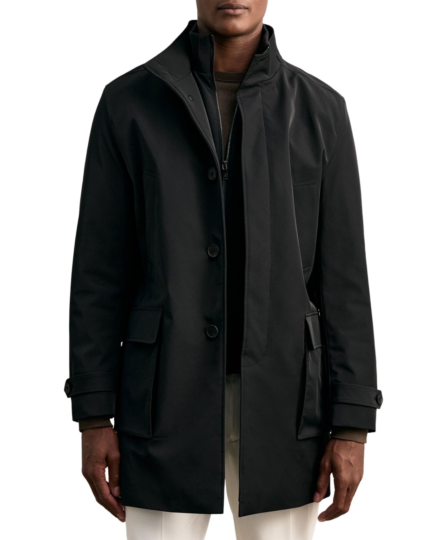 Men's Player Hybrid Removable-Gilet Overcoat