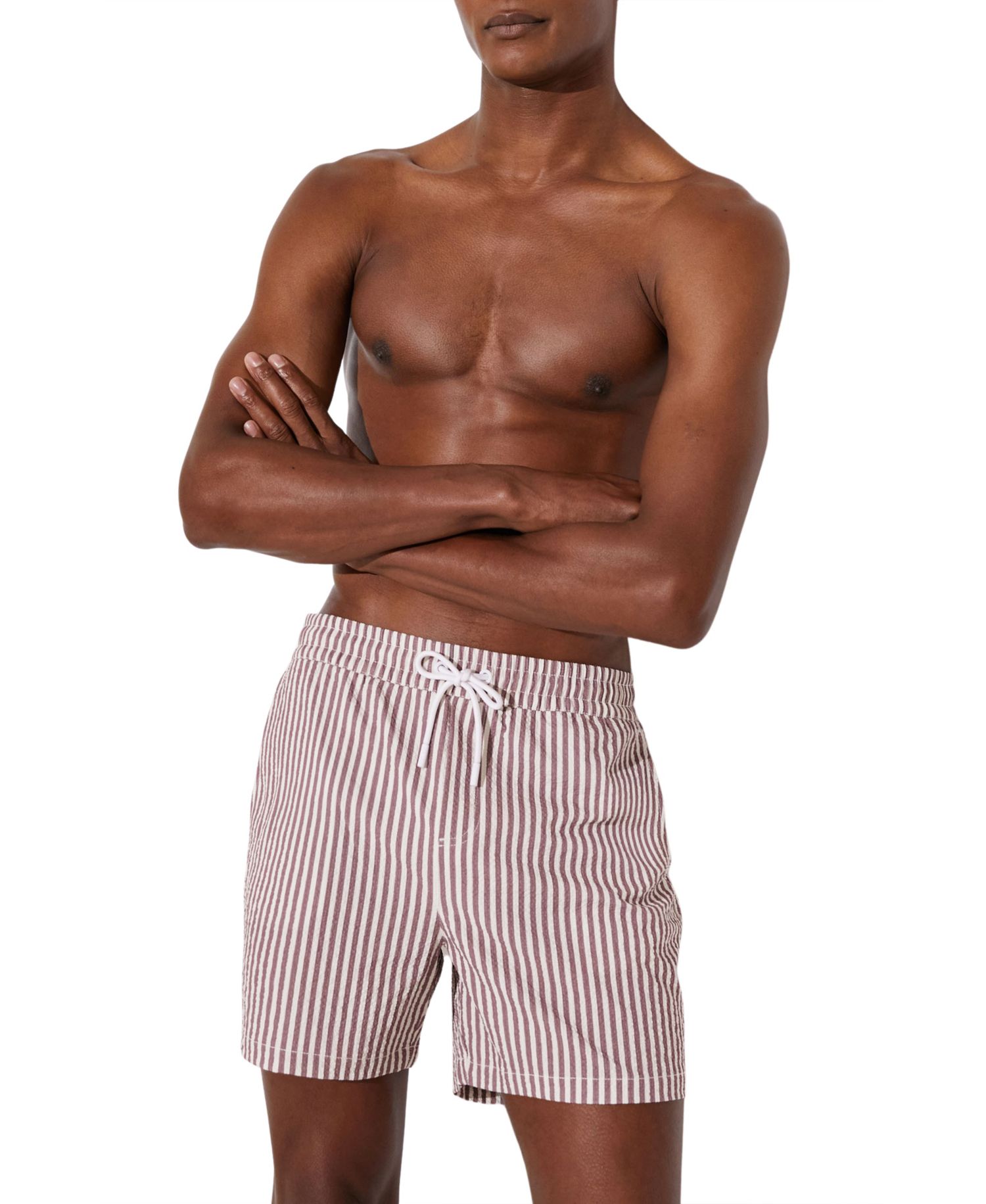 Men's Bay Seersucker Stripe Swim Shorts